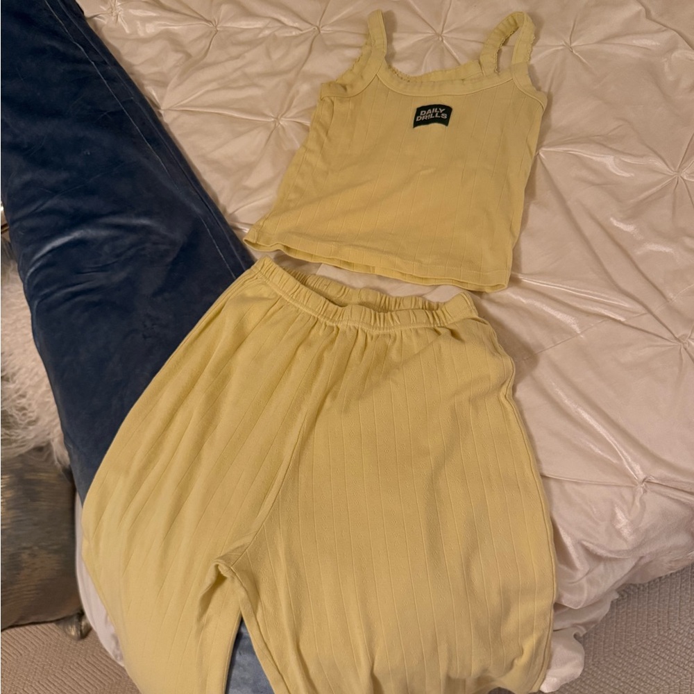 Daily Drills Pointelle Tank and Pant set